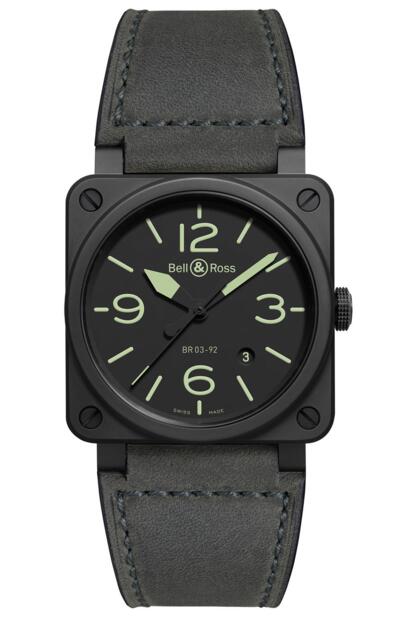 Buy 2018 Bell & Ross Replica BR 03-92 Nightlum BR0392-BL3-CE/SCA watch Buy 2018 Bell & Ross Replica BR 03-92 Nightlum BR0392-BL3-CE/SCA watch